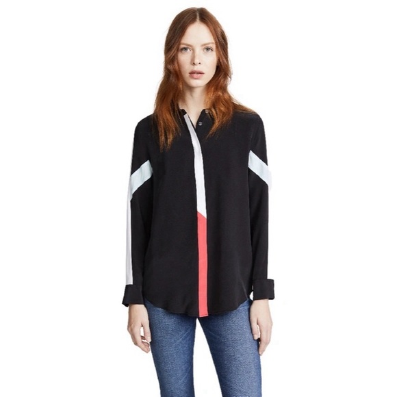 Equipment Colorblock Button Down Top - Picture 1 of 5